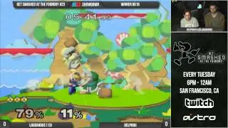 Get Smashed at the Foundry #23 - Winner Ro16: Laudandus (Sheik) vs Delphiki (Ice Climbers)