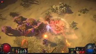 Path of Exile: Harvest expansion - The Fist of War support gem gameplay
