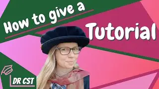 LEADING A UNIVERSITY TUTORIAL - Tips for an effective class! 