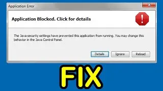 You security settings have blocked a self signed application from running JAVA FIX