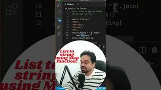 Python Tutorial: Convert List to String using Map Function  #pythonprogramming #phython #ai