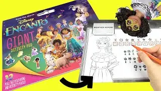 Disney Encanto Giant Activity Coloring Book Pages with Mirabel, Luisa, Isabela Characters