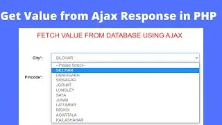 How to get value from ajax response in PHP