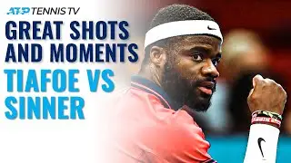 Brilliant Shots & Entertaining Moments From EPIC Frances Tiafoe vs Jannik Sinner Match | Vienna 2021