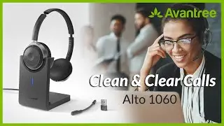 Clean & Clear Calls: Best Noise Canceling Bluetooth Headphones for Office - Avantree Alto Clair 2