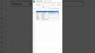 How to combine names in Google Sheets. 