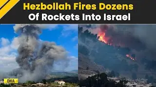 Hezbollah Attacks Israel With Dozens Of Rockets Days After Death Of Top Commander | Israel Vs Hamas