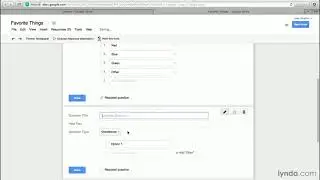 Google Drive Tutorial - Creating a form and adding questions