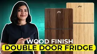 ⭐ Wood Finish Double Door Fridge | Godrej Eon Vogue Series