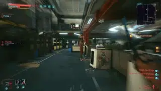 Cyberpunk 2077 - Grand Imperial Mall GIM - Netrunner Throwing Knife Hypercritical Gameplay