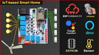 Best IoT Project 🔥🔥 using ESP32 and Sensor with Fan Dimmer | Alexa Google Home Automation 2022