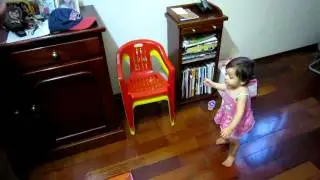 Andando com o vovô.