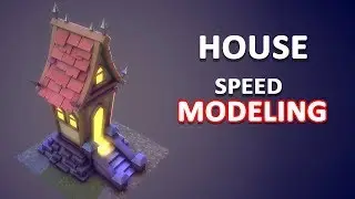 Autodesk Maya 2018 - Stylized House Speed Modeling