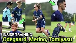 INSIDE TRAINING | Odegaard, Merino & Tomiyasu are back in training ahead of Man city