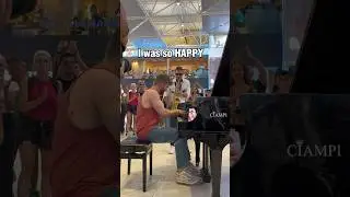 I met a SAXOPHONIST at the AIRPORT 🎷🎹 