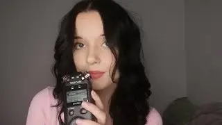 ASMR | Tascam Mic Clicky Trigger Words & mouth sounds (+ base tapping)