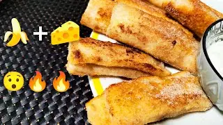 🍌+🧀 даже не думала, что так вкусно! Сынуля сказал миллион лайков:) Бананы и сыр #рецепт