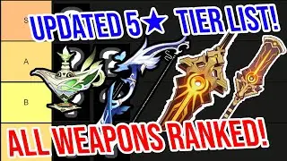 UPDATED 5★ Weapon Tier List! Genshin Impact 3.5