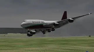 Worst Boeing 747 Emergency Landing In Hurricane | X-Plane 11