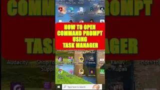 How to Open Command Prompt using Task Manager| Gateway Solution #tech #shorts #windows #techknowtips