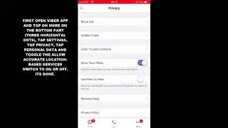 HOW TO ENABLE OR DISABLE ALLOW ACCURATE LOCATION BASED SERVICES IN VIBER APP IOS