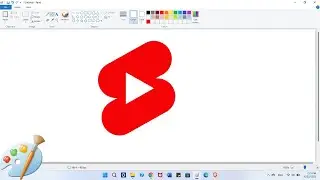 How to Draw Youtube Short Logo in MS Paint.