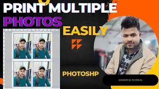 Print Multiple Photos on a 4x6 in Photoshop 7.0 Tutorials || 