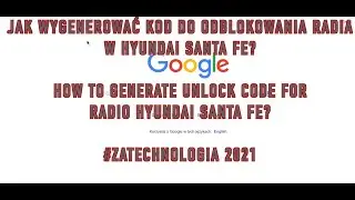 Jak wygenerować kod do odblokowania radia, HYUNDAI SANTA FE (EMP300/EMP301/EMP302)?