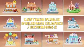 Cartoon Public Buildings Islands / Exteriors 2