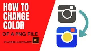 How to change the color of a png file in adobe illustrator