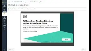 Module 8 Knowledge Check | AWS Academy Cloud Architecting | Securing User and Application Access