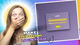 Make A Few Seconds Login Form Using HTML CSS |#webdevelopment #website #loginpage #cssanimation #css