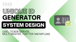 System Design:  Design a Unique Id Generator