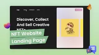 NFT Project Landing Page | Flowmorphism Background Animation | Speed Code