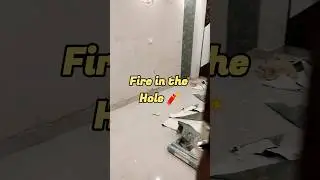 Fire In the Hole🔥💥 Before & After | check comments 👇 #homedecor #3dwallpaper #walldecor #wallpaper