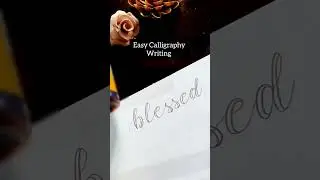 Easy Calligraphy Writing | Calligraphy for beginners #shorts #calligraphy #handlettering