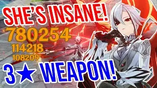 C0 Arlecchino is CRAZY! 3★ Weapon Showcase! Genshin Impact