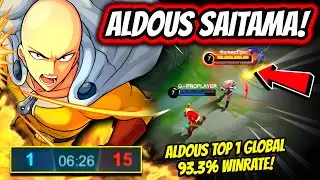 99.99% IMPOSSIBLE MATCH! ALDOUS TOP 1 GLOBAL 93.3% WINRATE! | MOBILE LEGENDS