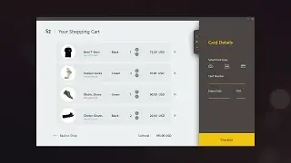 C# WPF UI | How to Design Flat Shopping Cart in WPF