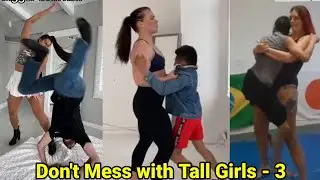 Dont Mess with Tall Girls - 3 | tall woman short man | tall girl lift carry men