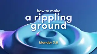 Making a Plane Ripple - Geometry Nodes for Beginners | Blender 3.6