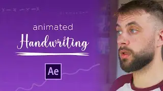 Animated Handwriting Text Effect in AFTER EFFECTS Tutorial 2023 (Self Writing)