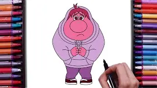 How to Draw Embarrassment from Inside Out 2 | Easy Step-by-Step Tutorial For Everyone