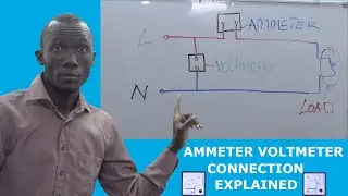 Ammeter Voltmeter connection | white board explanation | Electreca