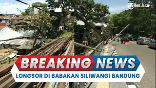 🔵BREAKING NEWS - HATI-HATI  Longsor di Sungai Cikapundung Kota Bandung, Berpotensi Jembatan Roboh