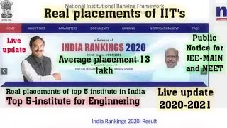 Live Update India's Top 5 Engineering institute/college/university