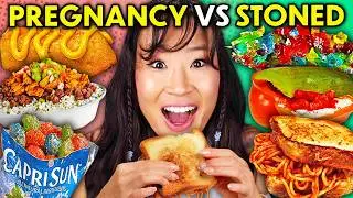 Pregnancy Craving Vs. Stoner Food Challenge! | People Vs. Food