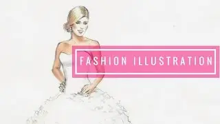 🎀FASHION ILLUSTRATION маркером-кистью для датского модельера