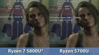 Ryzen 7 5700U vs Ryzen 7 5800U *Comparison - For Science (*Ryzen 7 5800H at 25W)