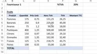 Excel Tuto 8 : Saisie semi-automatique de formules